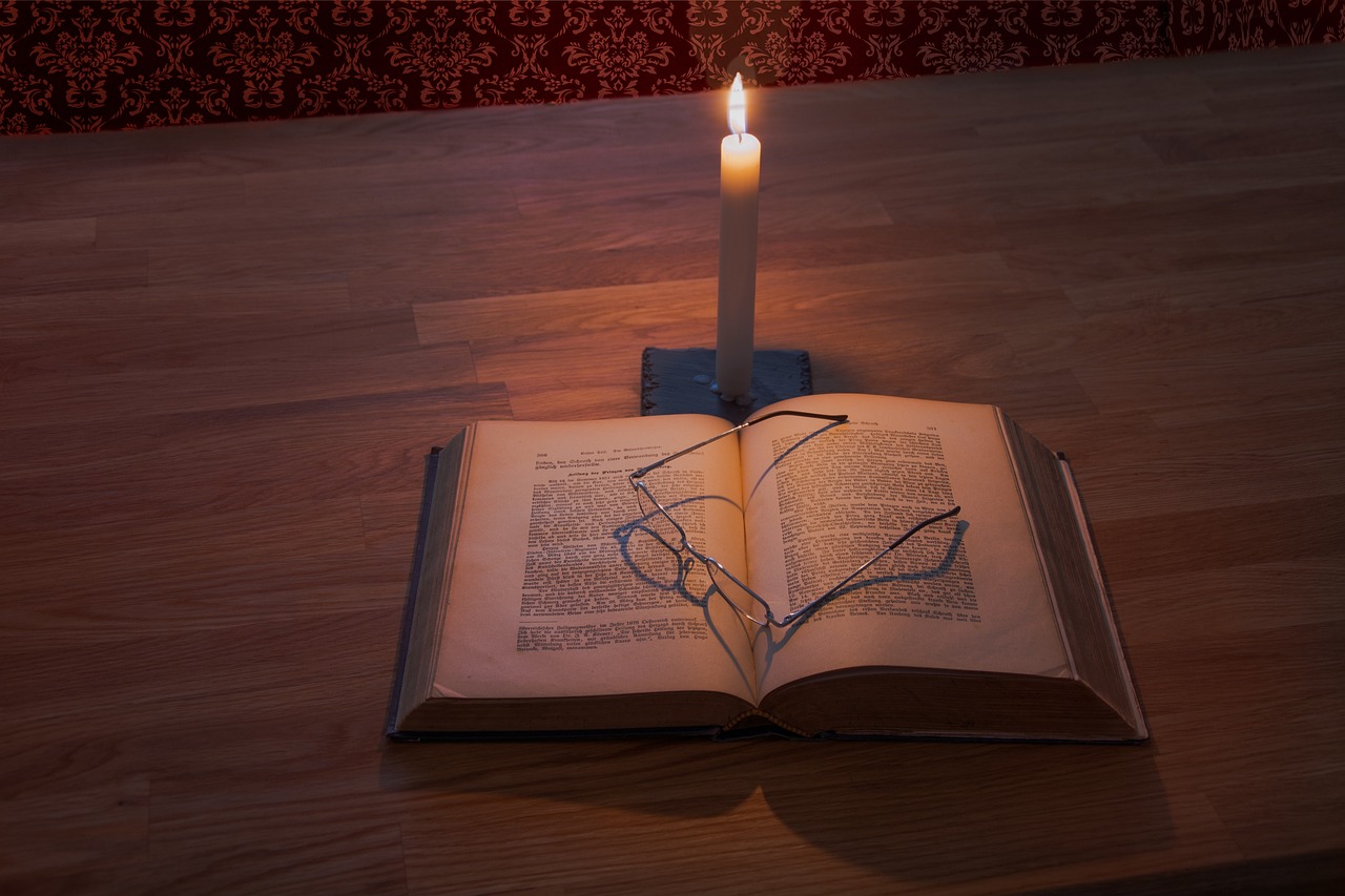 bible and light
